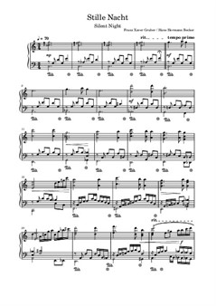 Stille Nacht, Piano